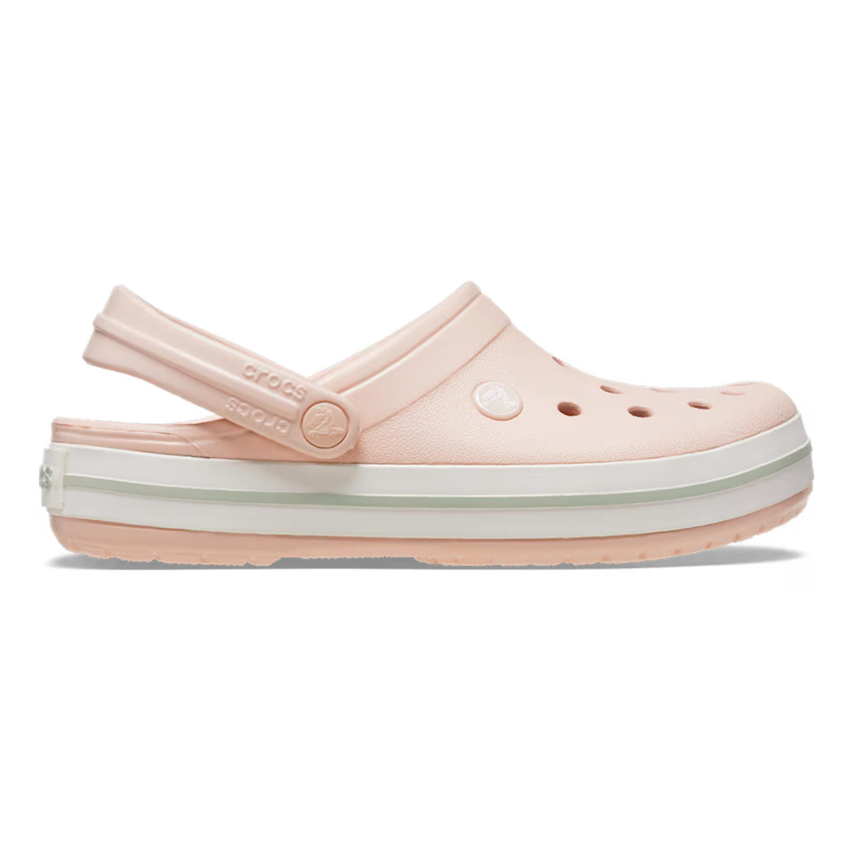 Crocs Crocband Clog Tongs Unisex - rosé, blanc