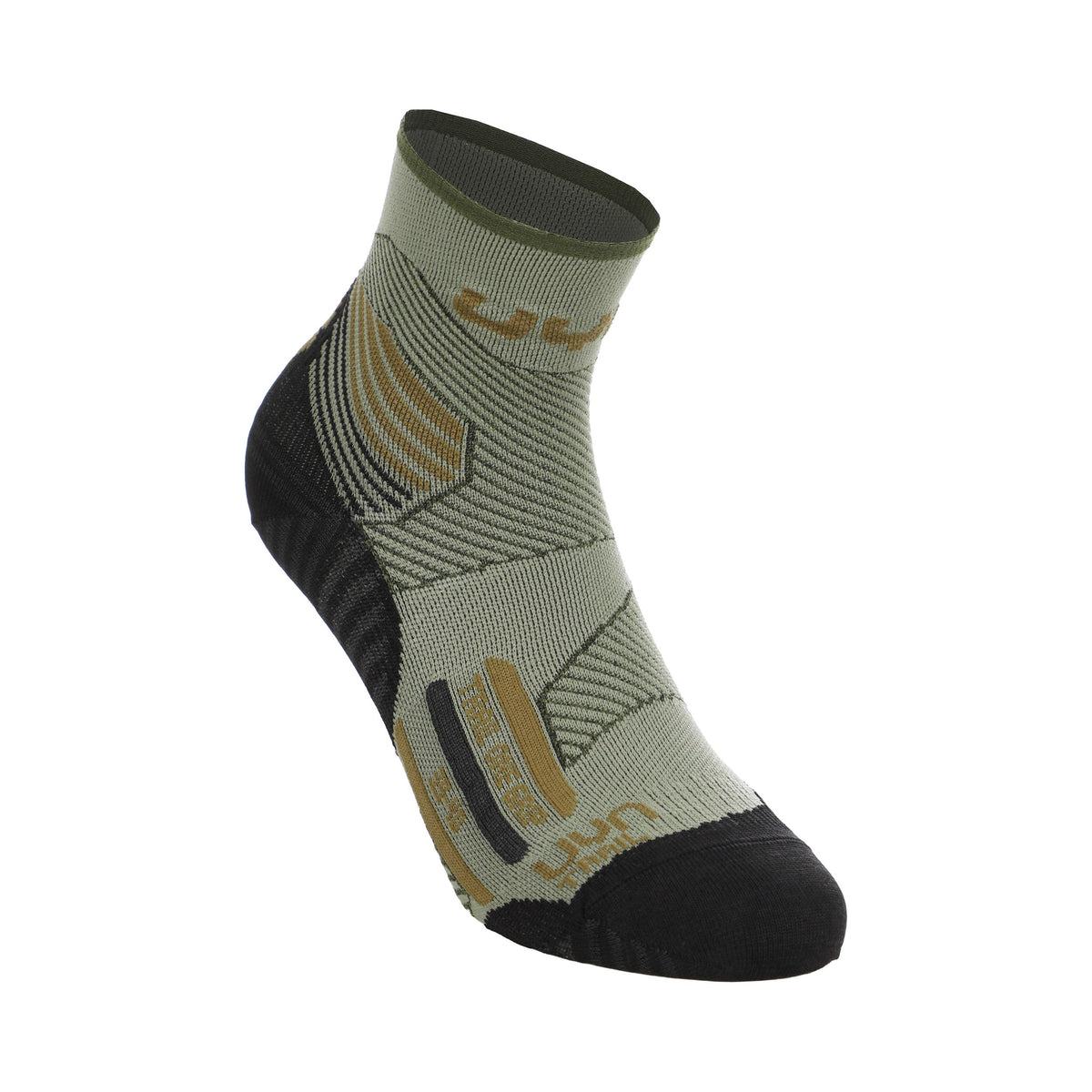 UYN Trail One Grip Chaussettes de running Hommes - vert, noir