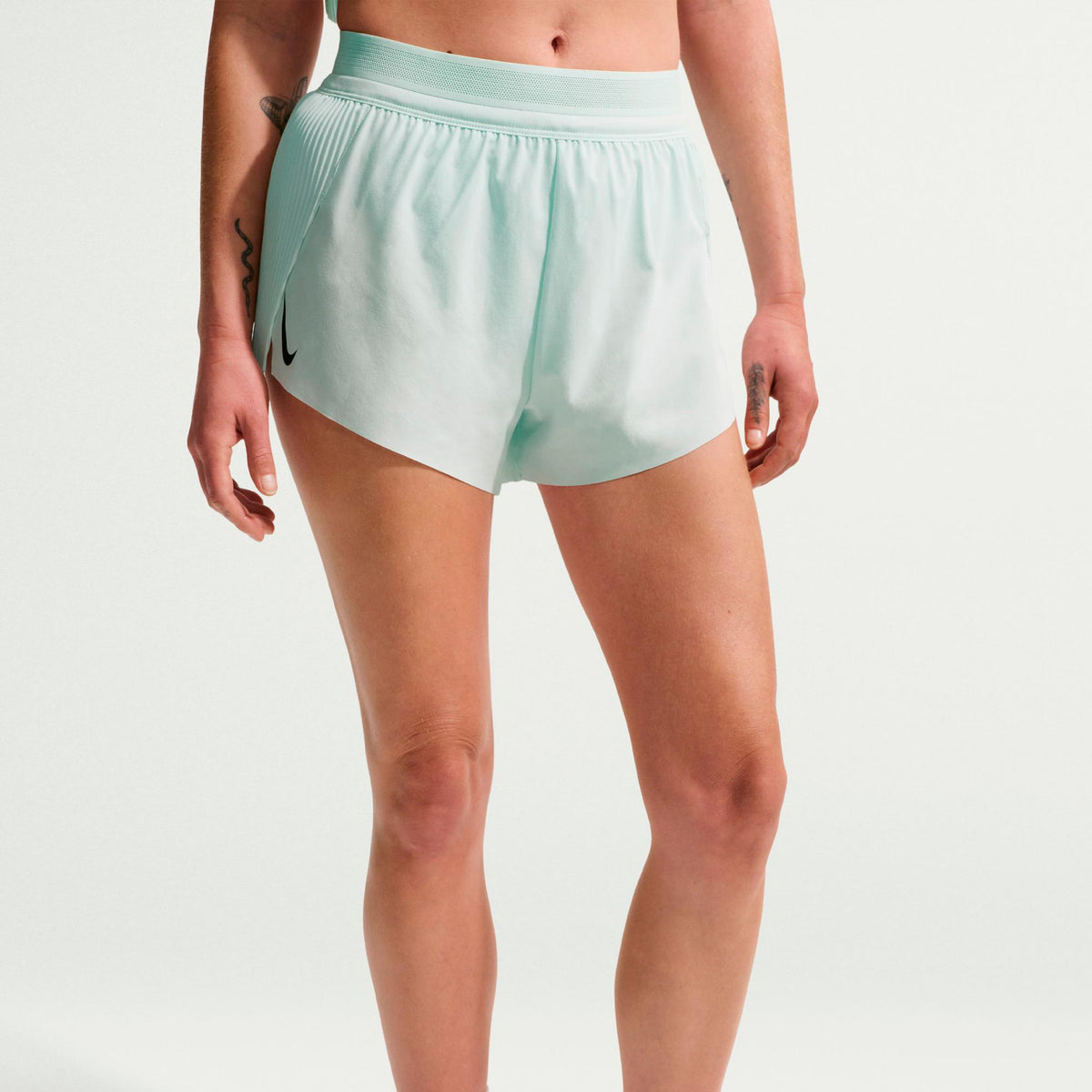 Nike AeroSwift Short de running Femmes - menthe, noir