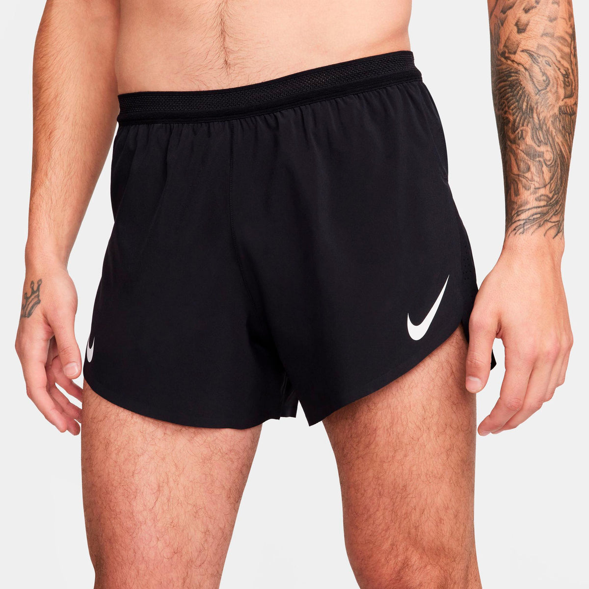Nike AeroSwift  Short de running Hommes - noir, blanc