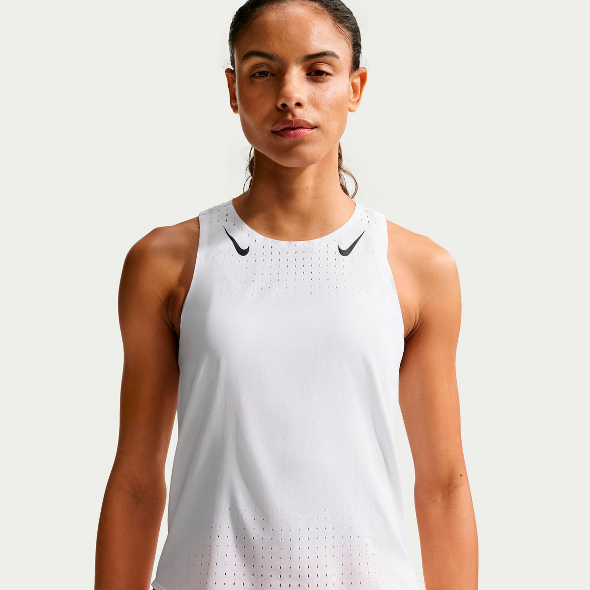 Nike AeroSwift  Maillot de course Femmes - blanc, noir