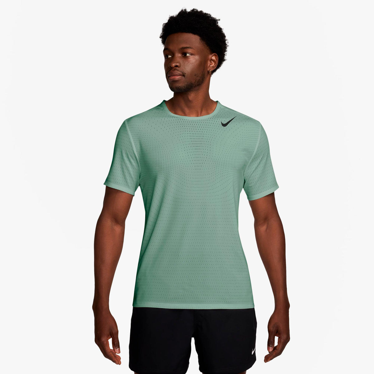Nike AeroSwift  Maillot de course Hommes - vert olive, noir