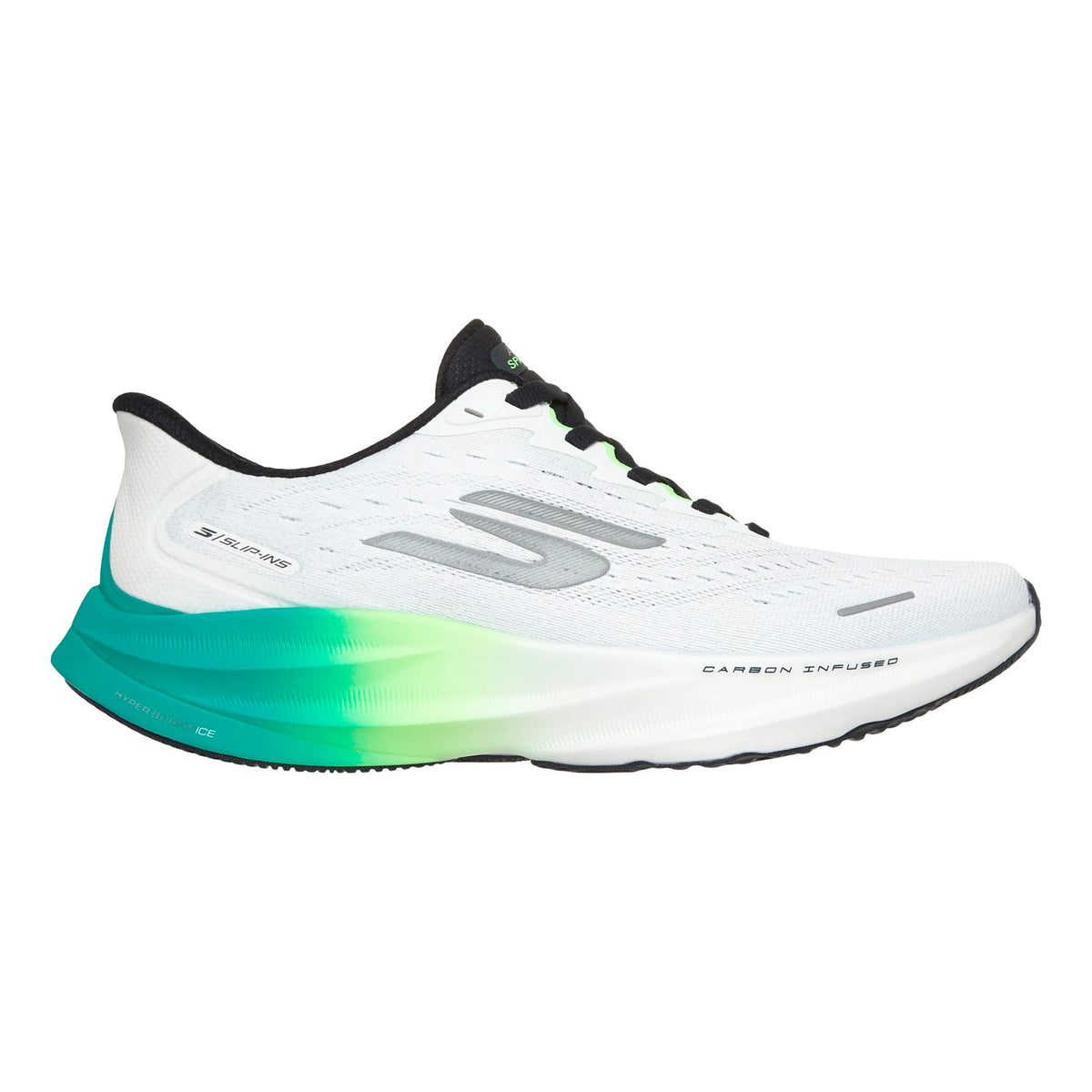 Skechers SKX Aero Spark Slip-In Chaussure de running sans stabilisateurs Hommes - blanc, jaune lemon