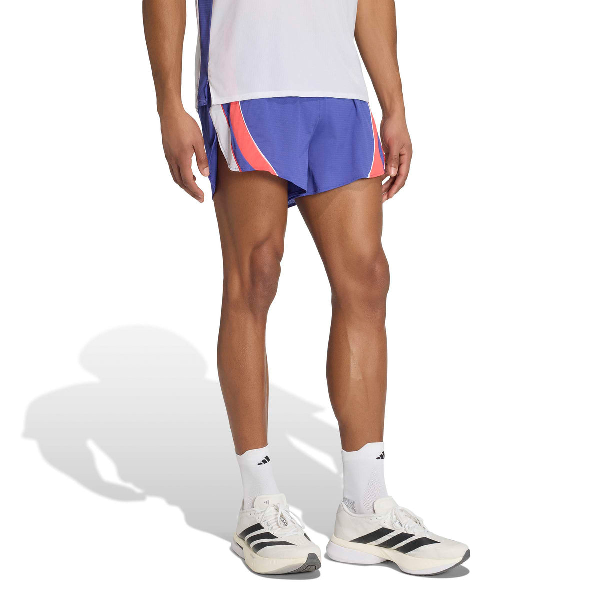 adidas adizero Archive Short de running Hommes - bleu, rouge