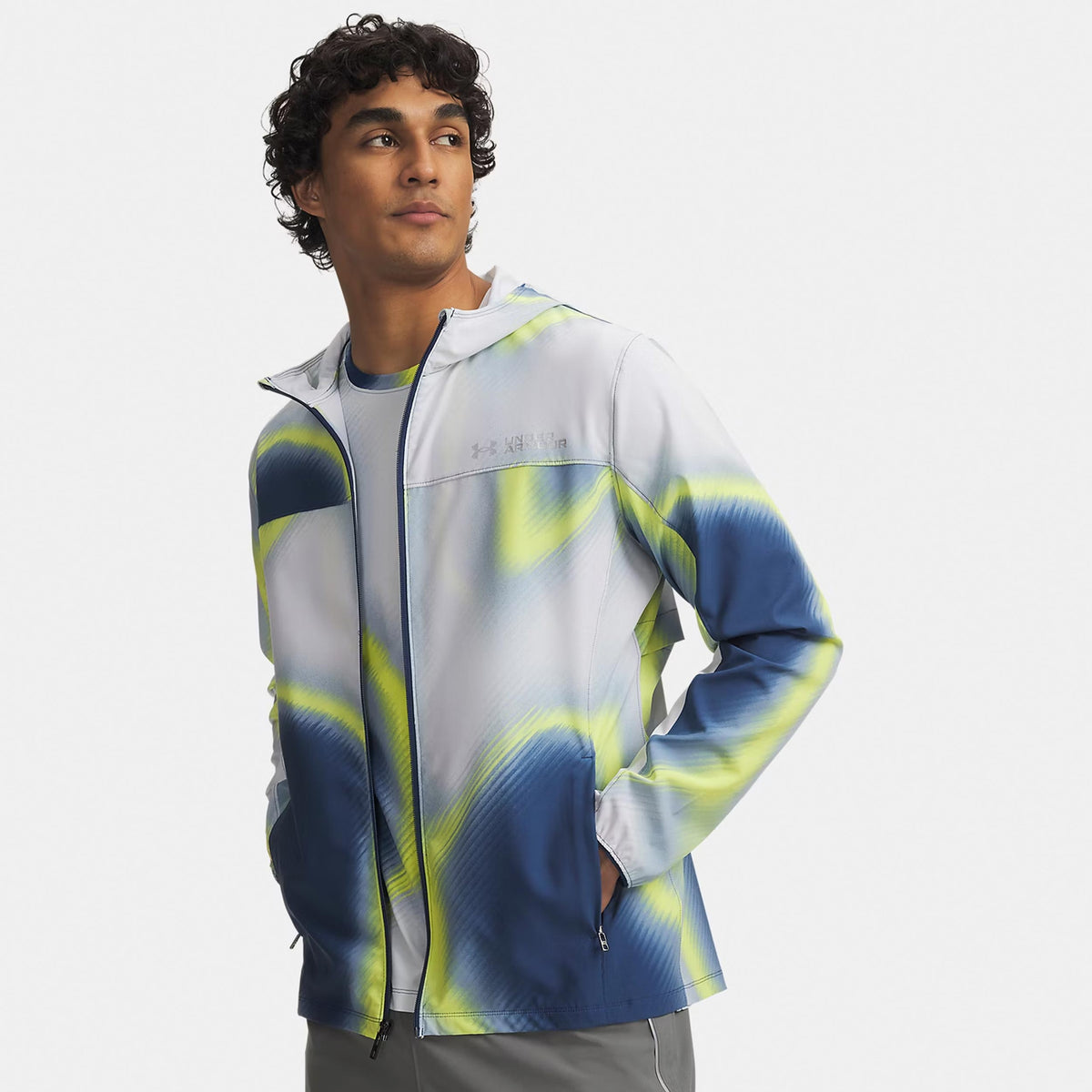 Under Armour Velociti Storm  Veste running Hommes - bleu, multicouleur