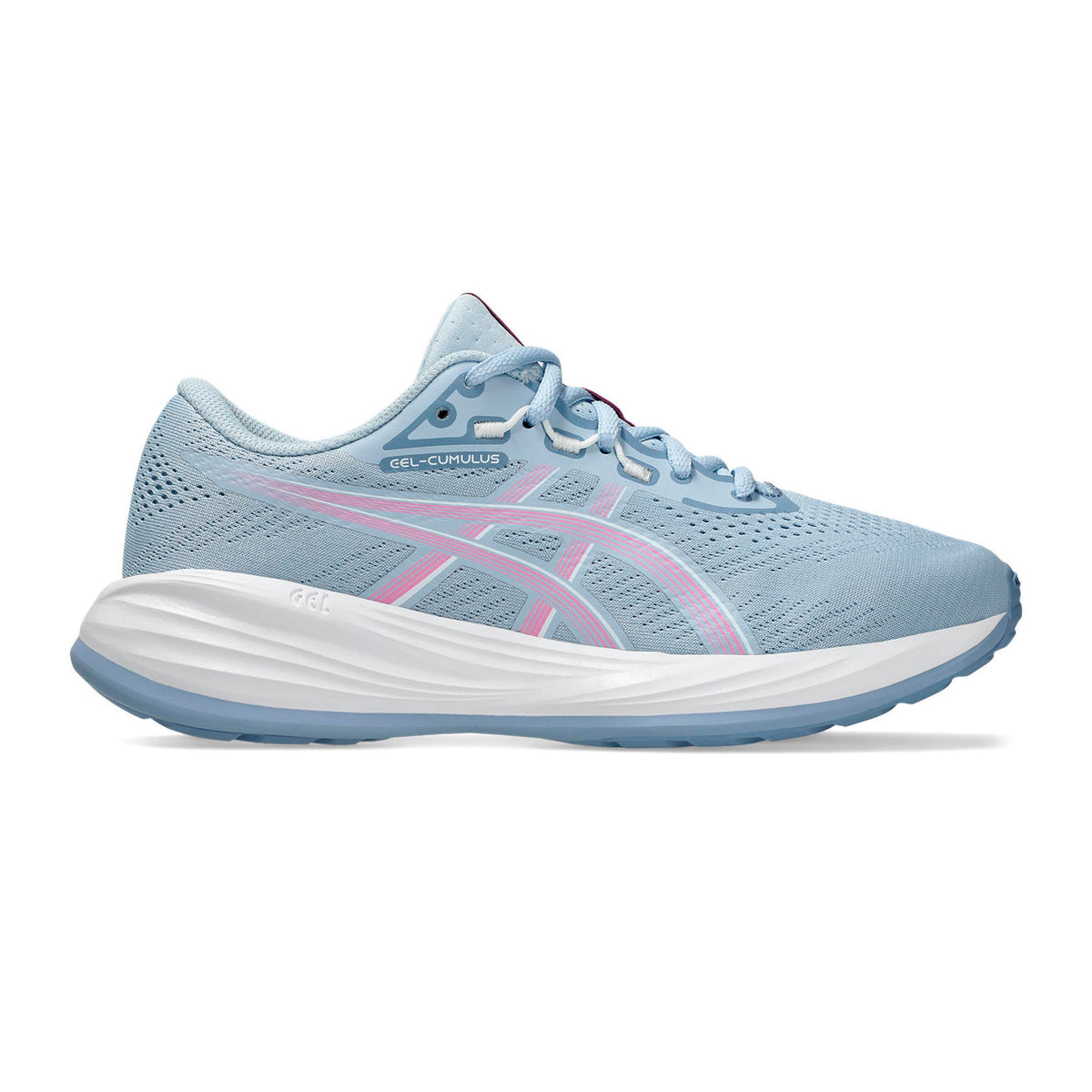 ASICS GEL-CUMULUS 28 GS Chaussure de running sans stabilisateurs Enfants - bleu clair, rosé