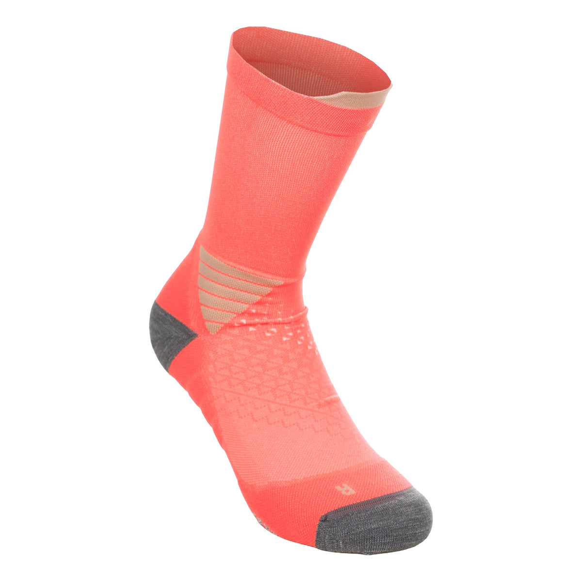 ASICS Elite Fujitrail Crew  Chaussettes de running - corail, gris