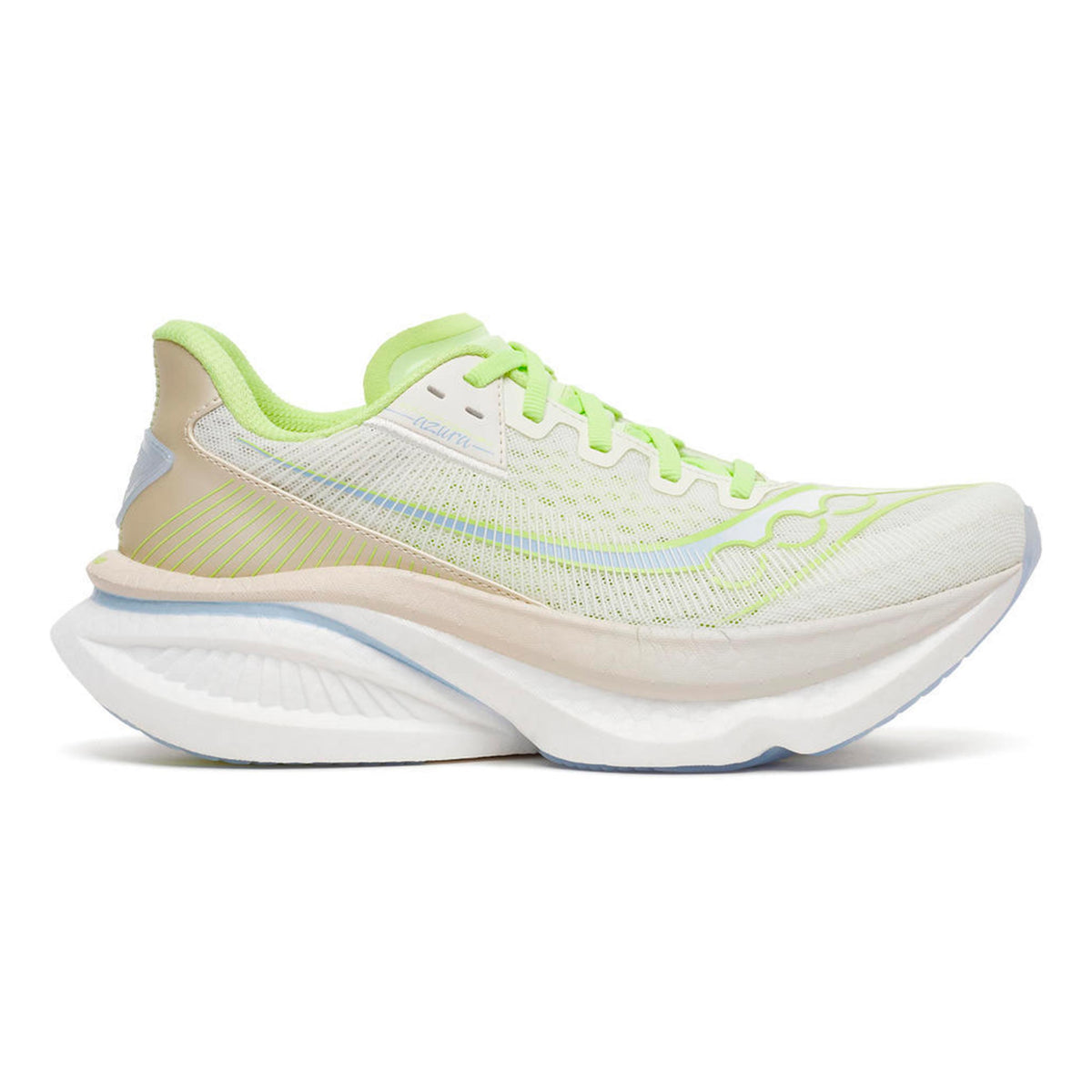 Saucony Endorphin Azura Chaussure de running sans stabilisateurs Femmes - crème, jaunes fluo