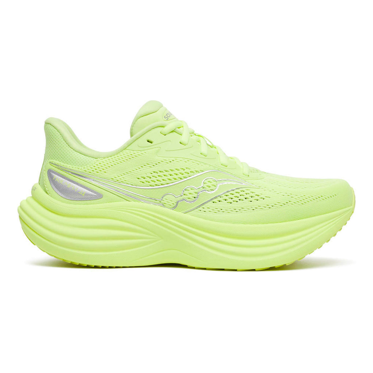 Saucony Triumph 24 Chaussure de running sans stabilisateurs Femmes - jaunes fluo, argent