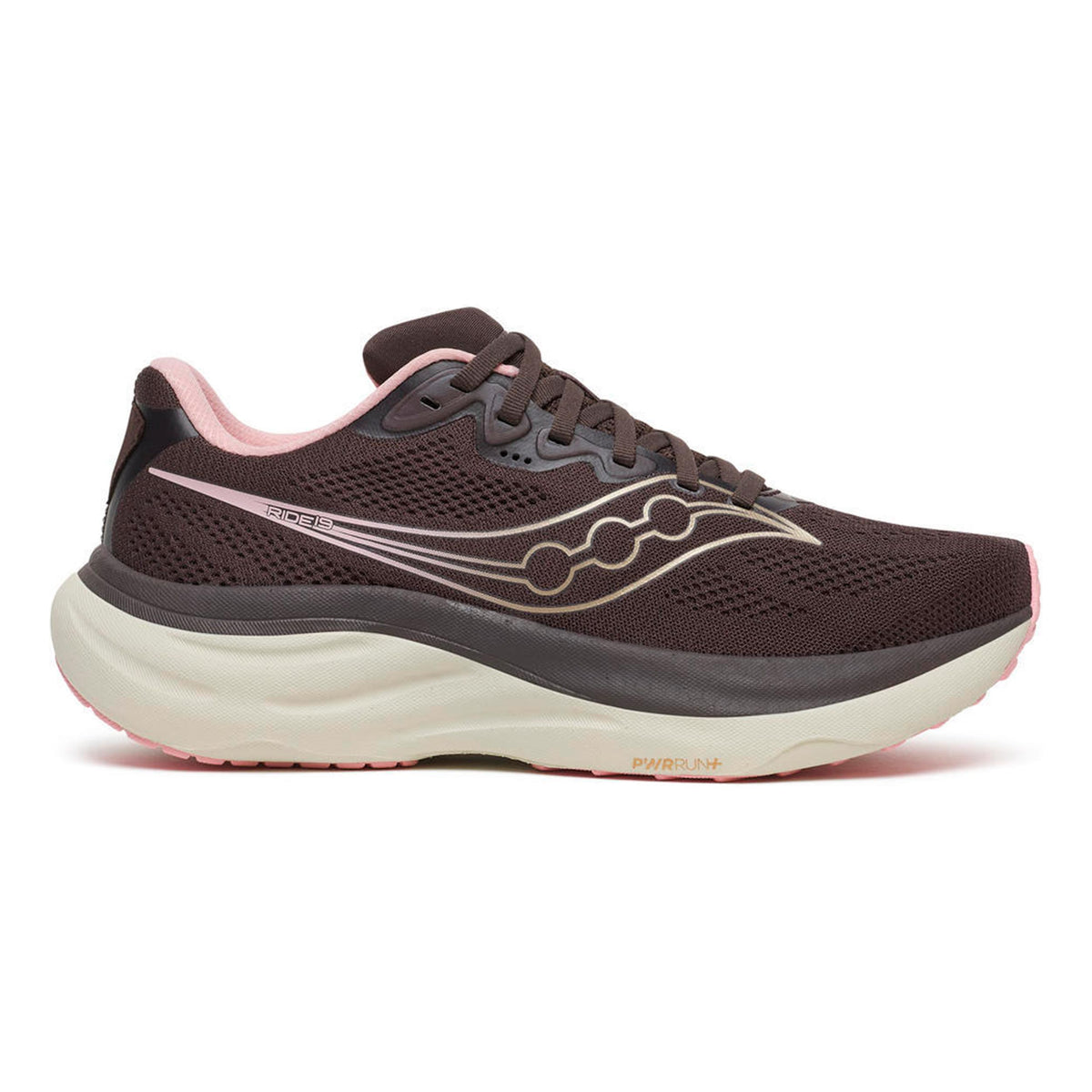 Saucony Ride 19 Chaussure de running sans stabilisateurs Femmes - noir, rosé