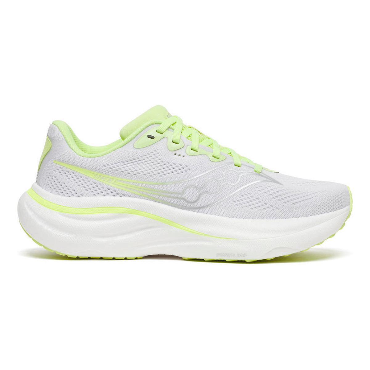 Saucony Ride 19 Chaussure de running sans stabilisateurs Femmes - blanc, jaune
