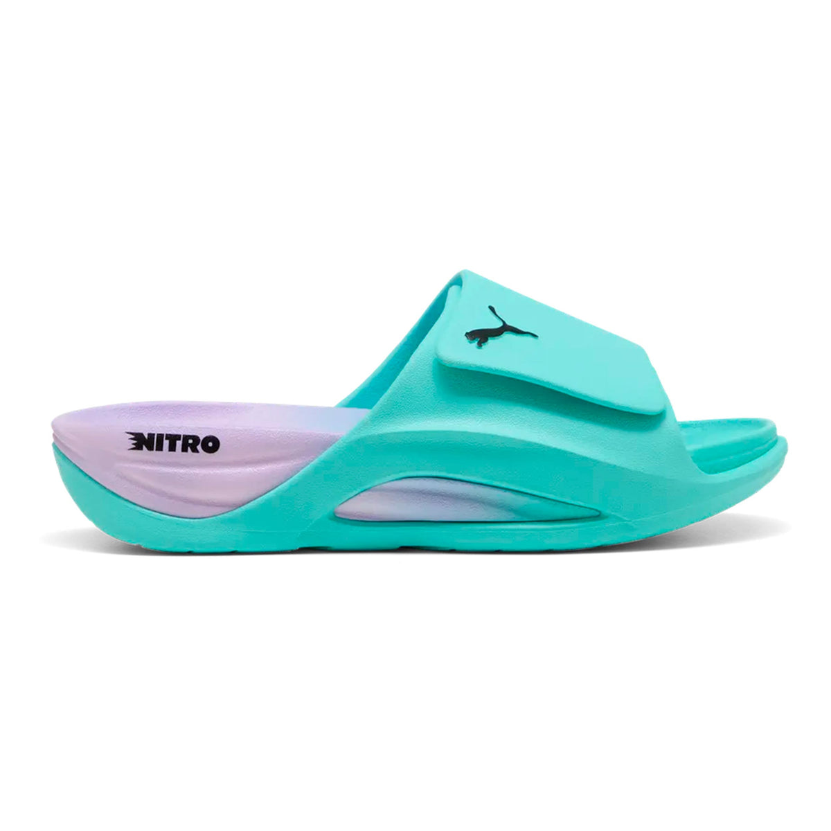 Puma Nitrocat Slide V HYROX Chaussure de récupération Unisex - bleu, menthe