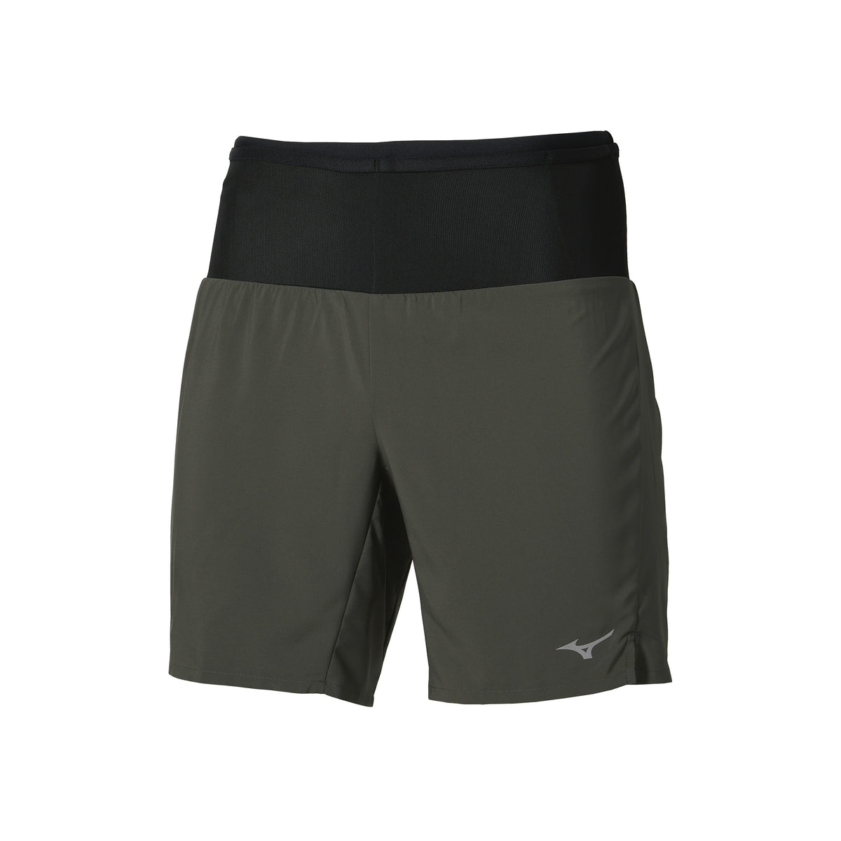 Mizuno Multi Pocket 2in1 Short de running Hommes - vert foncé