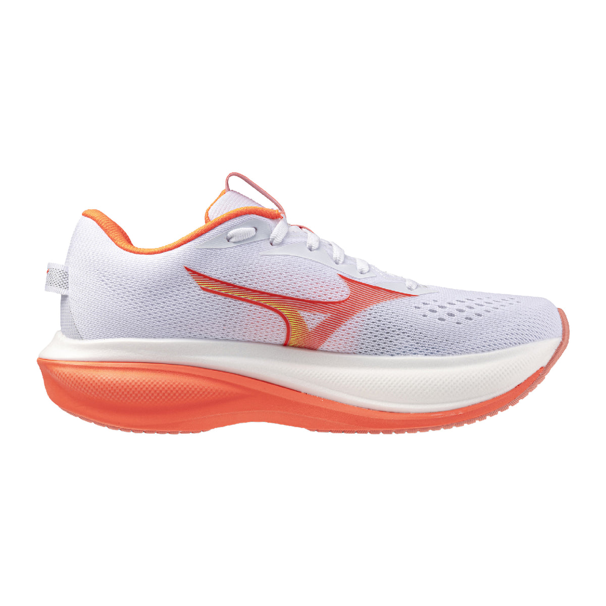 Mizuno Wave Rider 30  Chaussure de running sans stabilisateurs Femmes - blanc, orange