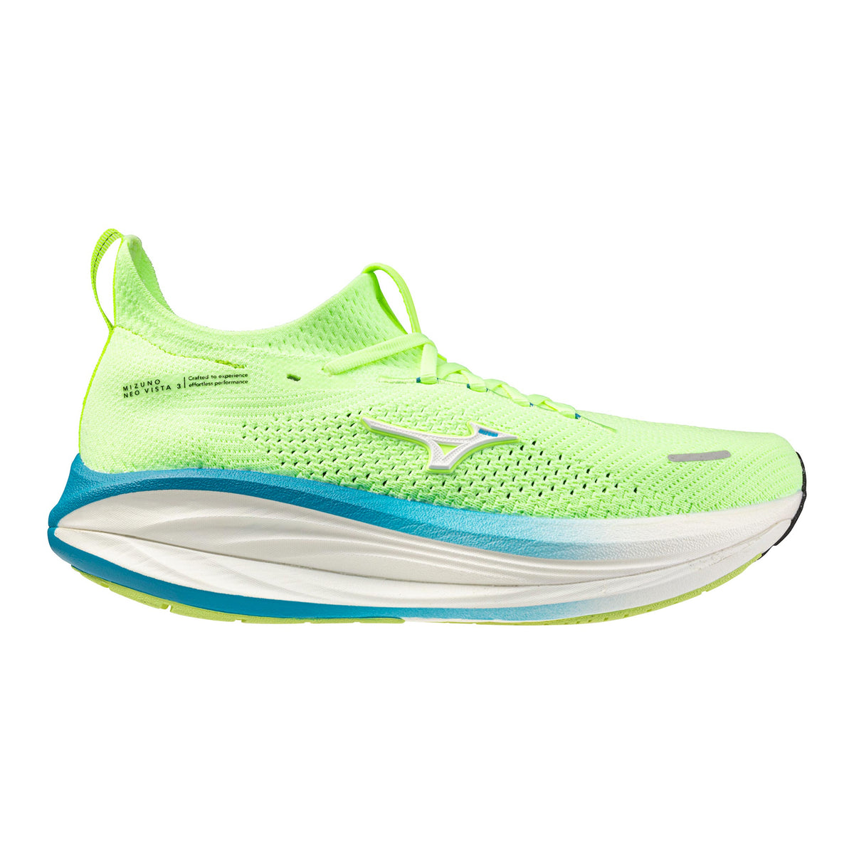 Mizuno Neo Vista 3  Chaussure de running sans stabilisateurs Hommes - jaune lemon, turquoise