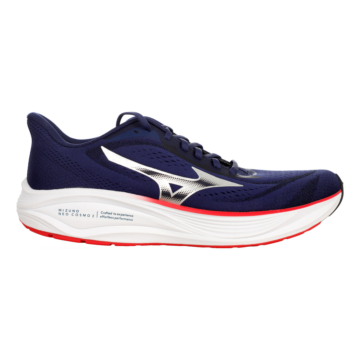 Mizuno Neo Cosmo 2  Chaussure de running sans stabilisateurs Hommes - bleu foncé, rouge