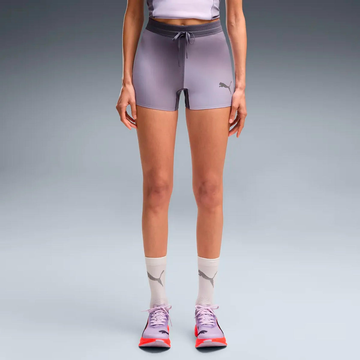 Puma Lightspeed AOP 3in   Collant de course Femmes - gris