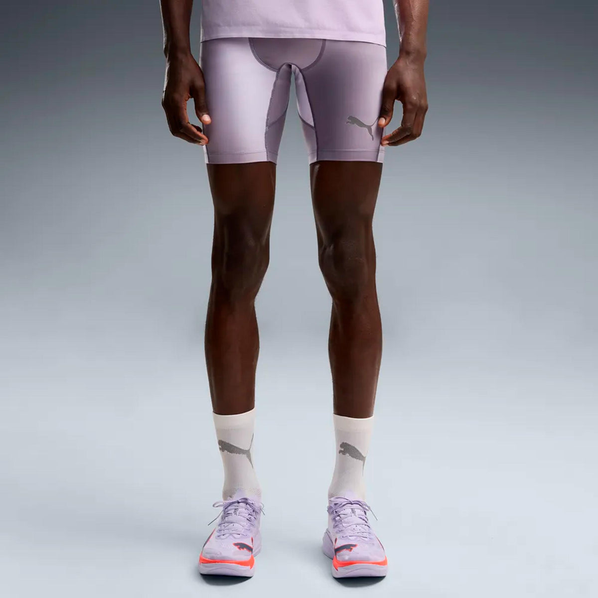 Puma Lightspeed AOP 8in half  Collant de course Hommes - gris