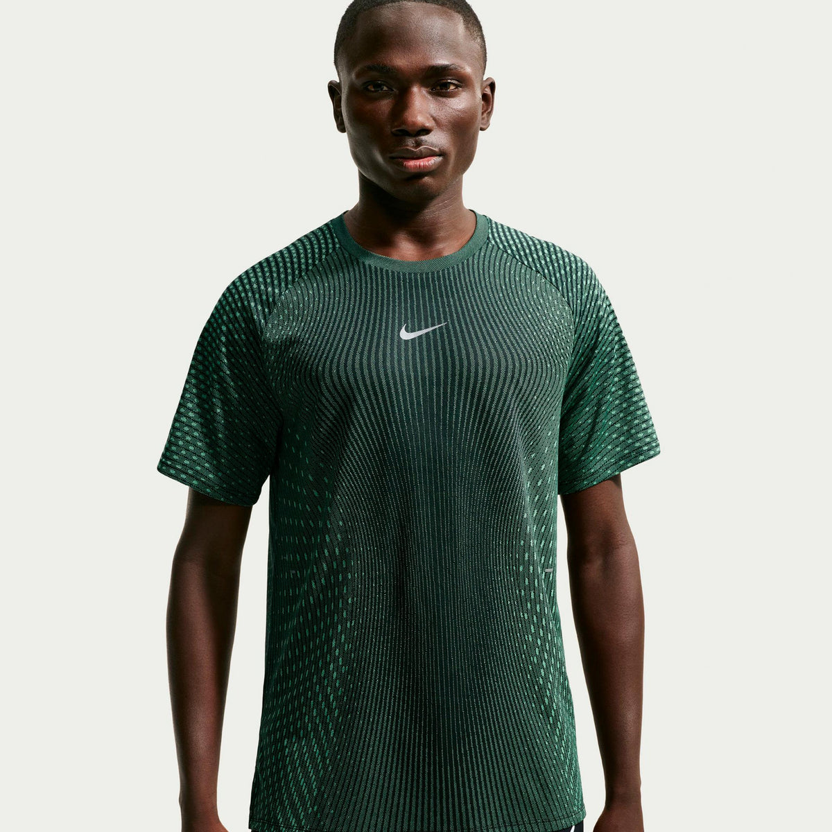 Nike Stride  Maillot de course Hommes - vert olive, noir