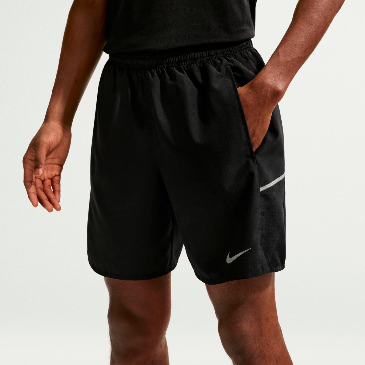 Nike Miler 2in1  Short de running Hommes - noir, argent