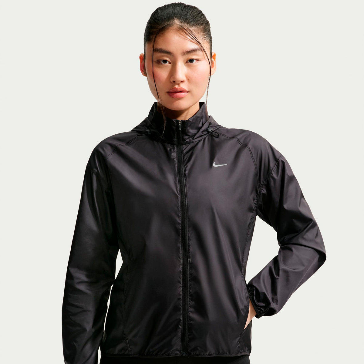 Nike Tempo  Veste running Femmes - noir, argent