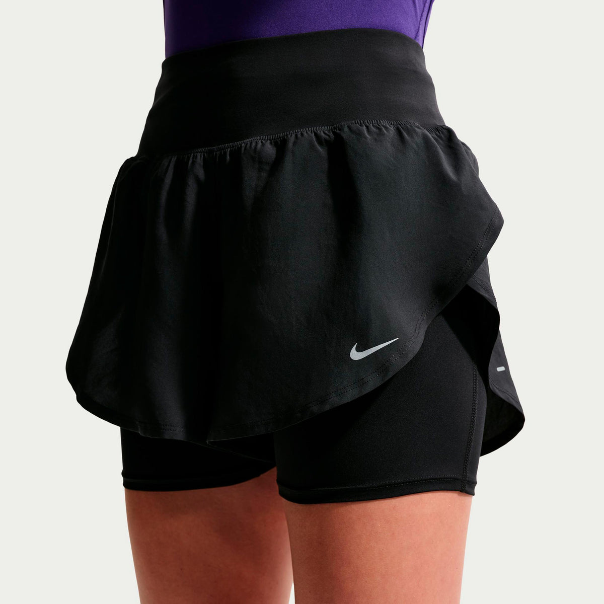 Nike Flow 2in1  Short de running Femmes - noir, noir