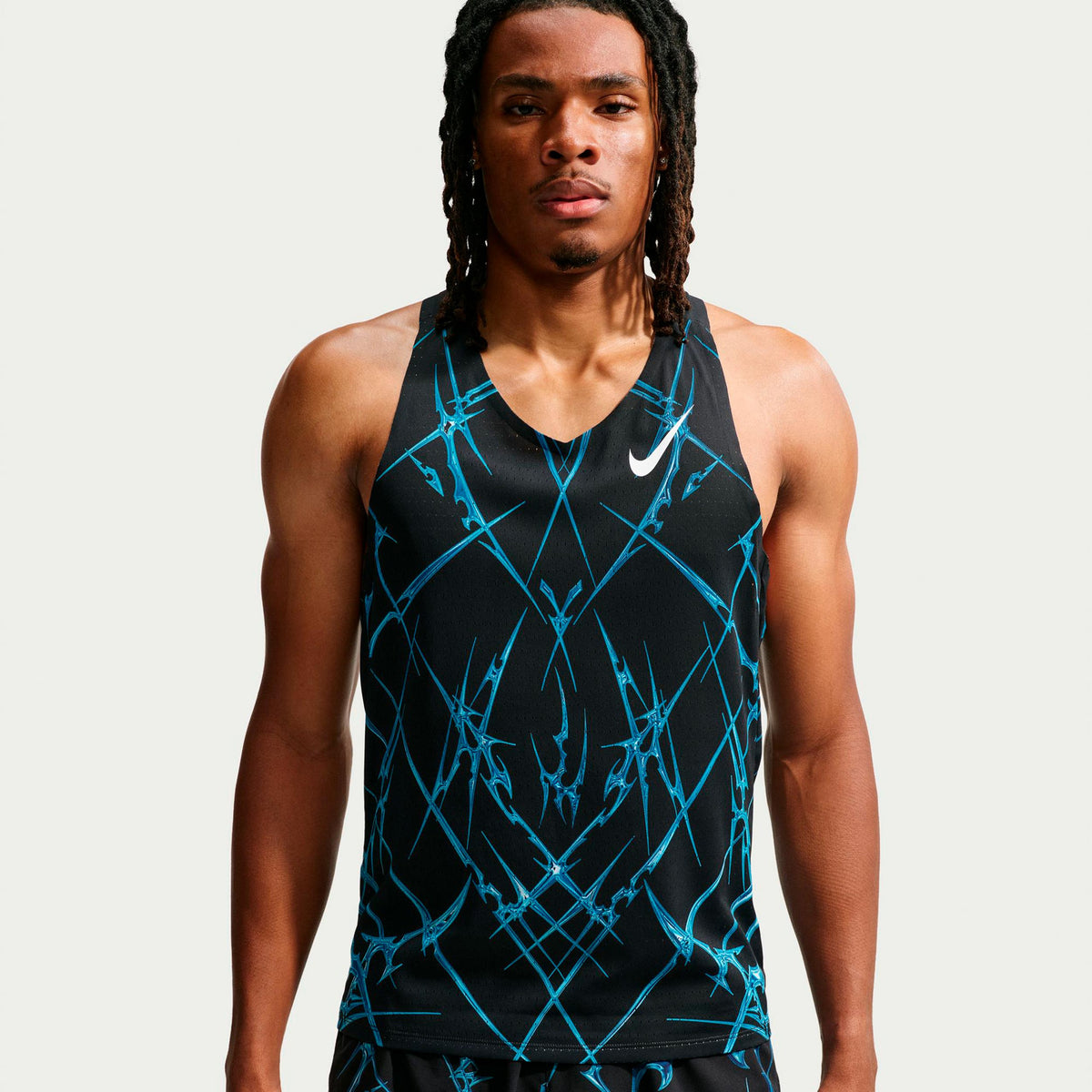 Nike AeroSwift  Maillot de course Hommes - noir, blanc