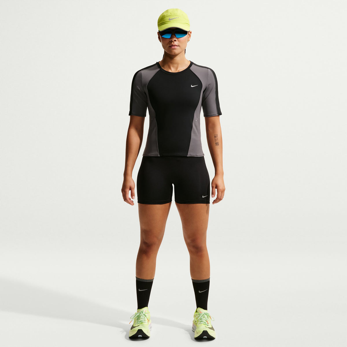 Nike Tempo   Collant de course Femmes - noir, argent