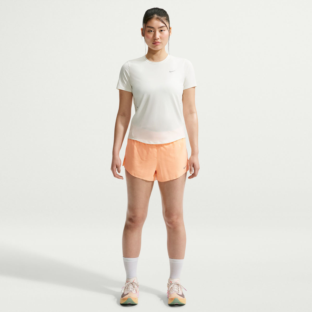 Nike Swift  Maillot de course Femmes - blanc, argent