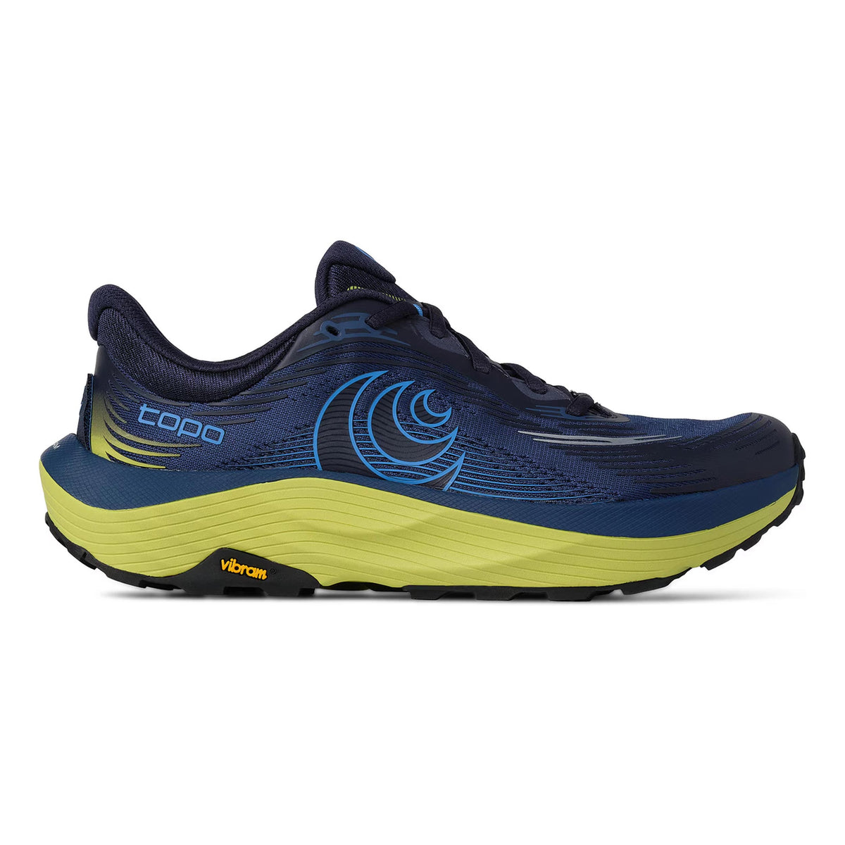TOPO ATHLETIC Ultraventure 5 Chaussure trail Hommes - bleu foncé, jaune lemon